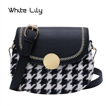 2020 New Fashion Women Crossbody Bag Ladies Hasp Houndstooth Shoulder Bag Small Saddle Bag Female Messenger Bag
2020 New Fashion Women Crossbody Bag Ladies Hasp Houndstooth Shoulder Bag Small Saddle Bag Female Messenger Bag