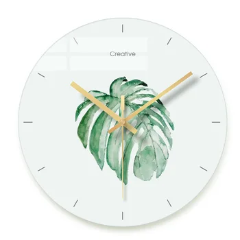 Northern Europe Simple Fashion Transparent Glass Clock Plant Tortoise Back Bamboo Pattern Small Fresh Hanging Watch Mute 60w101
Northern Europe Simple Fashion Transparent Glass Clock Plant Tortoise Back Bamboo Pattern Small Fresh Hanging Watch Mute 60w101