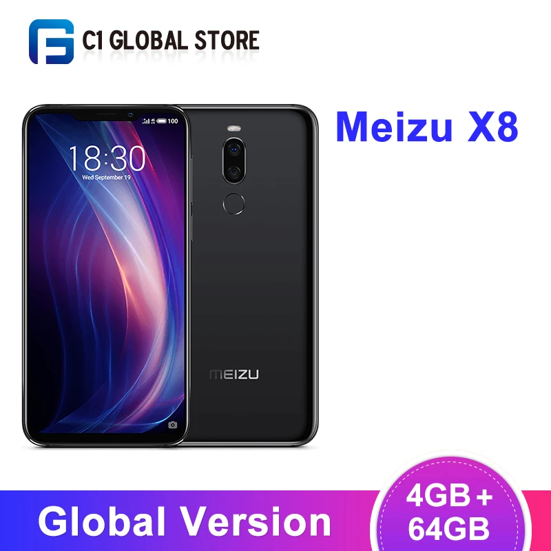 Global Version Meizu X8 4GB 64GB SmartPhone Snapdragon 710 Octa Core Face Recognition MobilePhone 6.15" 2220x1080 Screen 3210mAh
Global Version Meizu X8 4GB 64GB SmartPhone Snapdragon 710 Octa Core Face Recognition MobilePhone 6.15" 2220x1080 Screen 3210mAh
