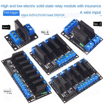 12V Solid State Relay 5V Module 1 2 4 6 8 Way 5V12v24v High and Low Trigger 250v2a DC 8 Way
12V Solid State Relay 5V Module 1 2 4 6 8 Way 5V12v24v High and Low Trigger 250v2a DC 8 Way