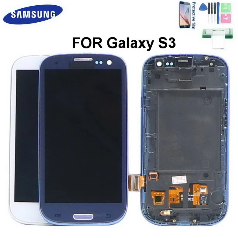 For Samsung Galaxy S3 LCD Display i9300 i9300i with Touch Screen Digitizer For i9300 i9308 i9305 LCD Display Assembly With Frame
For Samsung Galaxy S3 LCD Display i9300 i9300i with Touch Screen Digitizer For i9300 i9308 i9305 LCD Display Assembly With Frame