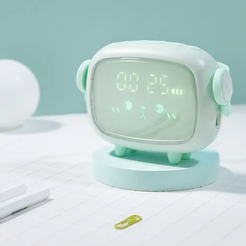 Smart Alarm with Temperature Snooze Voice-Activated Night Light to Wake Up Charging Lazy Alarm Clock Countdown, Green
Smart Alarm with Temperature Snooze Voice-Activated Night Light to Wake Up Charging Lazy Alarm Clock Countdown, Green