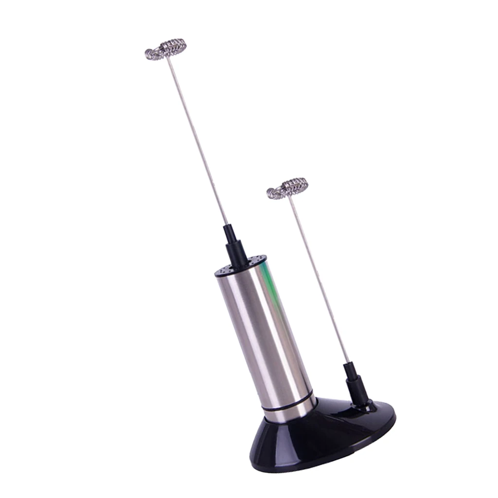 Blesiya Kitchen Double Spring Whisk Electric Milk Frother Hand Milk Foamer Blesiya Kitchen Double Spring Whisk Electric Milk Frother Hand Milk Foamer