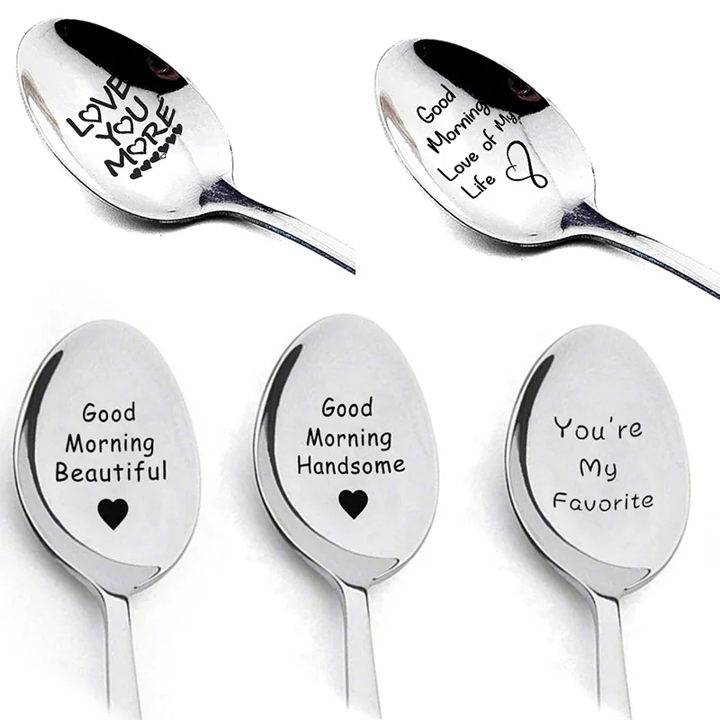Lettering Coffee Spoon 19cm Handle Coffee Ice Cream Teaspoon Accessories Home Kitchen Tableware Gifts Household Use for Lovers
Lettering Coffee Spoon 19cm Handle Coffee Ice Cream Teaspoon Accessories Home Kitchen Tableware Gifts Household Use for Lovers