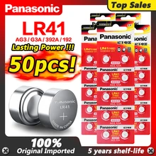 50pcs/lot Zn/MnO2 1.5V Lithium Coin Batteries LR 41 100% Original Panasonic LR41 Button Cell Battery SR41 AG3 G3A L736 192 392A
50pcs/lot Zn/MnO2 1.5V Lithium Coin Batteries LR 41 100% Original Panasonic LR41 Button Cell Battery SR41 AG3 G3A L736 192 392A