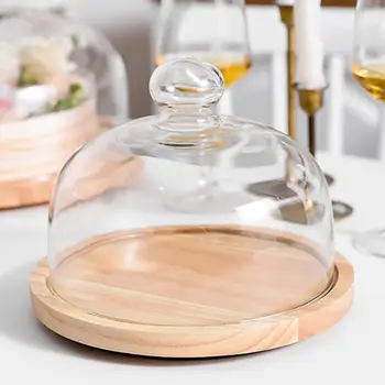 Cake Plate with Glass Dome Wood Cake Tray with Cover for Home Kitchen Baking Acacia Wood
Cake Plate with Glass Dome Wood Cake Tray with Cover for Home Kitchen Baking Acacia Wood
