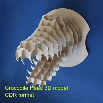 Crocodile Head 3D model CNC laser cutting file CDR format file vector design drawing
Crocodile Head 3D model CNC laser cutting file CDR format file vector design drawing