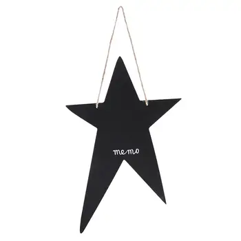 Mini Chalkboards Five-pointed Star Shaped Blackboard Message Board Signs Hanging Memo Board Guest Book for Wedding
Mini Chalkboards Five-pointed Star Shaped Blackboard Message Board Signs Hanging Memo Board Guest Book for Wedding