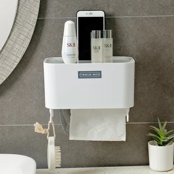 Waterproof Tissue Box Bathroom Wall Mounted Toilet Paper Holder Roll Paper Storage Rack Bathroom Multifunctional Organizer Shelf
Waterproof Tissue Box Bathroom Wall Mounted Toilet Paper Holder Roll Paper Storage Rack Bathroom Multifunctional Organizer Shelf