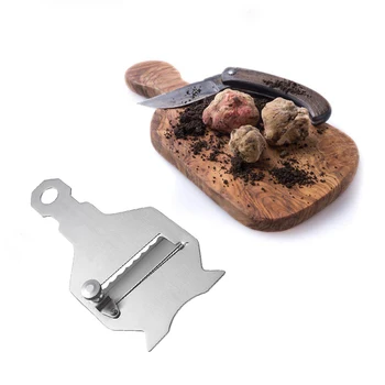 Stainless Steel Truffle Cheese Slicer lade Vegetable Peeler Slicer Peel Multifunctional Cheese Planer Cake Cutting Butter Tool
Stainless Steel Truffle Cheese Slicer lade Vegetable Peeler Slicer Peel Multifunctional Cheese Planer Cake Cutting Butter Tool