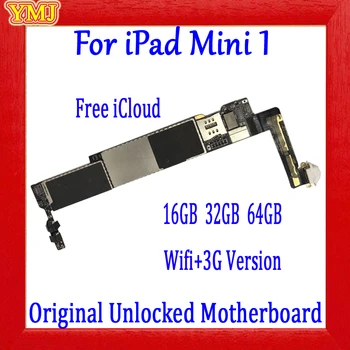 16G 32G 64G Unlocked Mainboard For iPad Mini 1 Motherboard 3G version and wifi version with Full Chips Logic Board Clean iCloud
16G 32G 64G Unlocked Mainboard For iPad Mini 1 Motherboard 3G version and wifi version with Full Chips Logic Board Clean iCloud