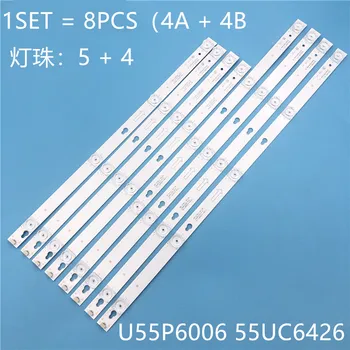 8pcs LED Backlight strip For L55P2-UDN TOT-55D2900-4x4+4x5-3030C B55A658U 55U6700C 55D2900 55HR330M04B6 55HR330M04A6 D55A810
8pcs LED Backlight strip For L55P2-UDN TOT-55D2900-4x4+4x5-3030C B55A658U 55U6700C 55D2900 55HR330M04B6 55HR330M04A6 D55A810