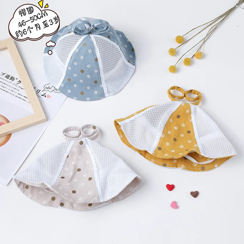 Children Baby Hat Spring And Summer Creative New Style Polka Dot Joint Fisherman Mesh Cap Sun-resistant Summer Infant Topee
Children Baby Hat Spring And Summer Creative New Style Polka Dot Joint Fisherman Mesh Cap Sun-resistant Summer Infant Topee