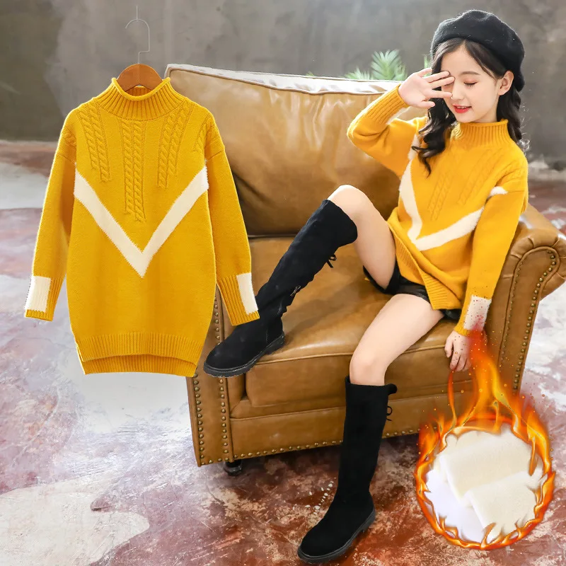 Girl'S Sweater Mid-length 2019 Autumn And Winter New Style Korean-style Children Versatile Pullover Cotton Knitwear GIRL'S Weste
Girl'S Sweater Mid-length 2019 Autumn And Winter New Style Korean-style Children Versatile Pullover Cotton Knitwear GIRL'S Weste
