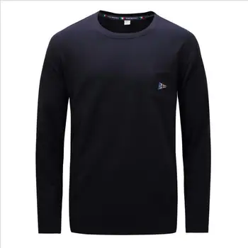 Autumn and winter coat large-size men's pure cotton solid color round collar, round neck thick long-sleeved t-shirt
Autumn and winter coat large-size men's pure cotton solid color round collar, round neck thick long-sleeved t-shirt