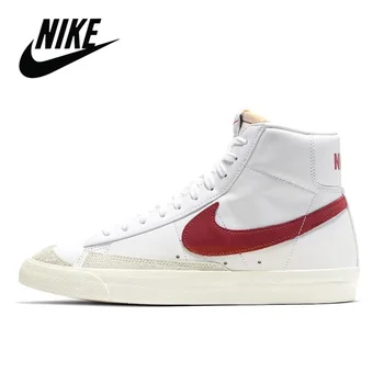 

Original Nike Blazer Mid 77 Vintage Brick Red mid-top casual sports skateboard shoes for men Unisex women Sneaker CW7580-101