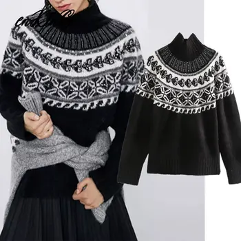 2019 england indie folk vintage Jacquard weave turtleneck wool winter za sweaters women pull femme sweaters women pullovers top
2019 england indie folk vintage Jacquard weave turtleneck wool winter za sweaters women pull femme sweaters women pullovers top