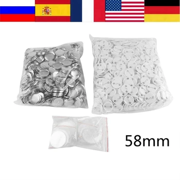 1000pcs Pin Badge Button 58mm DIY Blank Pin Badge Button Parts Consumables for Pro Button Maker Warehouse Christmas Gift
1000pcs Pin Badge Button 58mm DIY Blank Pin Badge Button Parts Consumables for Pro Button Maker Warehouse Christmas Gift