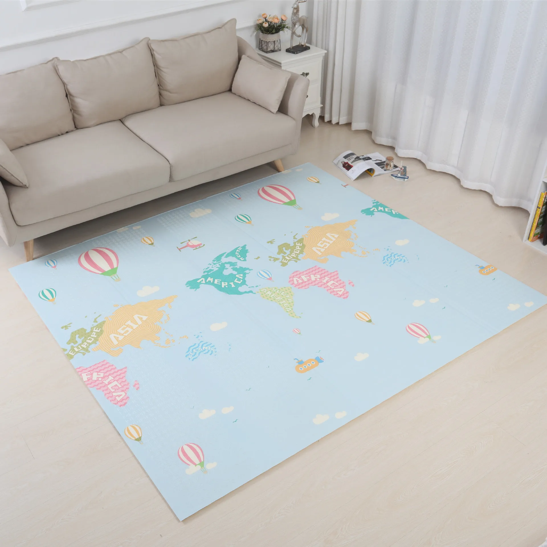 Children's Rug 180x200cm Foldable Waterproof Cartoon Baby Play Mat Xpe Foam Puzzle Toddler Climbing Pad Games Toys Mats 
Children's Rug 180x200cm Foldable Waterproof Cartoon Baby Play Mat Xpe Foam Puzzle Toddler Climbing Pad Games Toys Mats