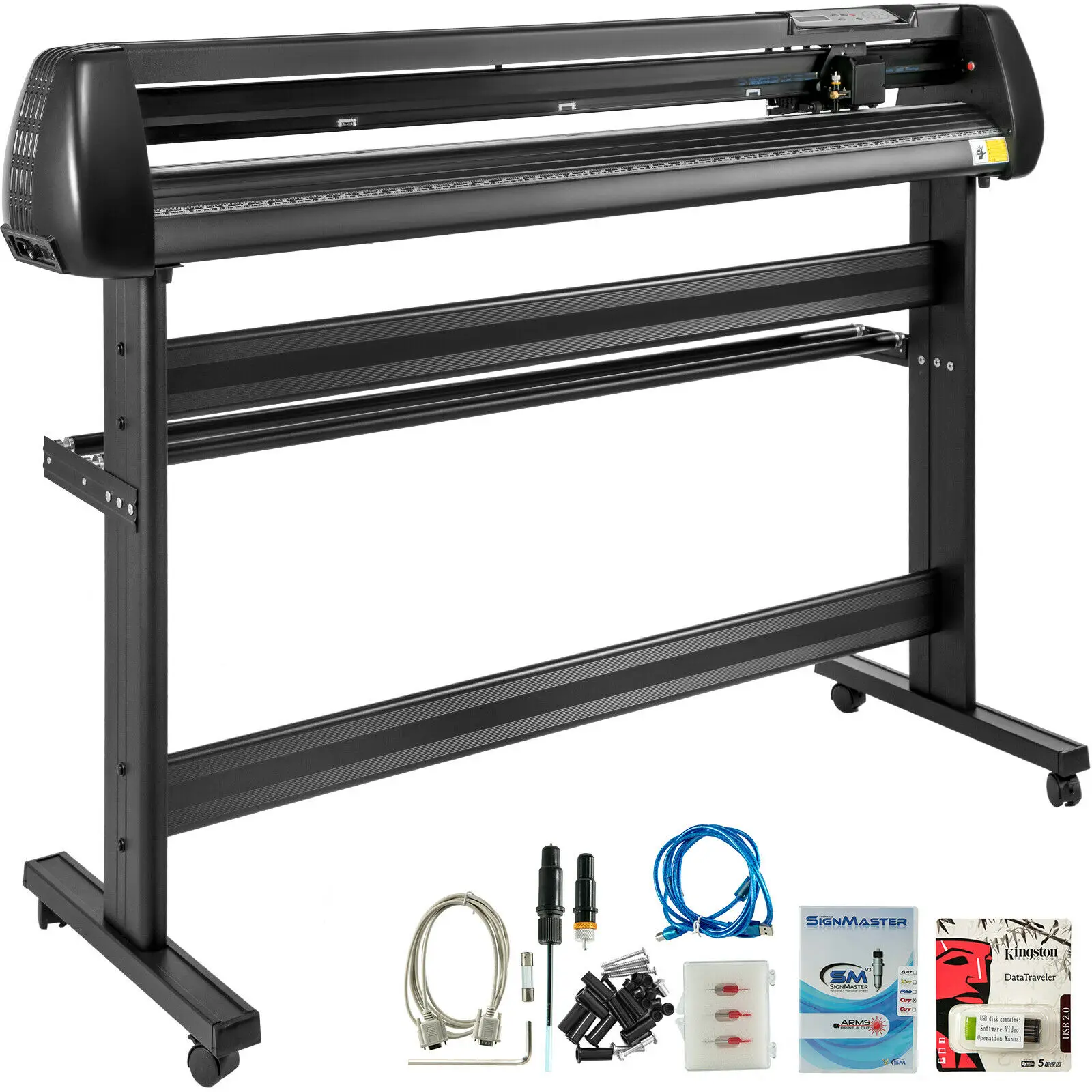 1350mm cutting plotter foil cutter stepper motor graphic sing master software 53 "Vinyl Cutter Plotter |