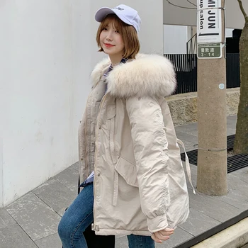 Nicesnowl Winter Hooded Long Sleeve Solid Color Cotton-padded 2020 new Warm Loose Long Puffer Jacket Women parkas Coat
Nicesnowl Winter Hooded Long Sleeve Solid Color Cotton-padded 2020 new Warm Loose Long Puffer Jacket Women parkas Coat