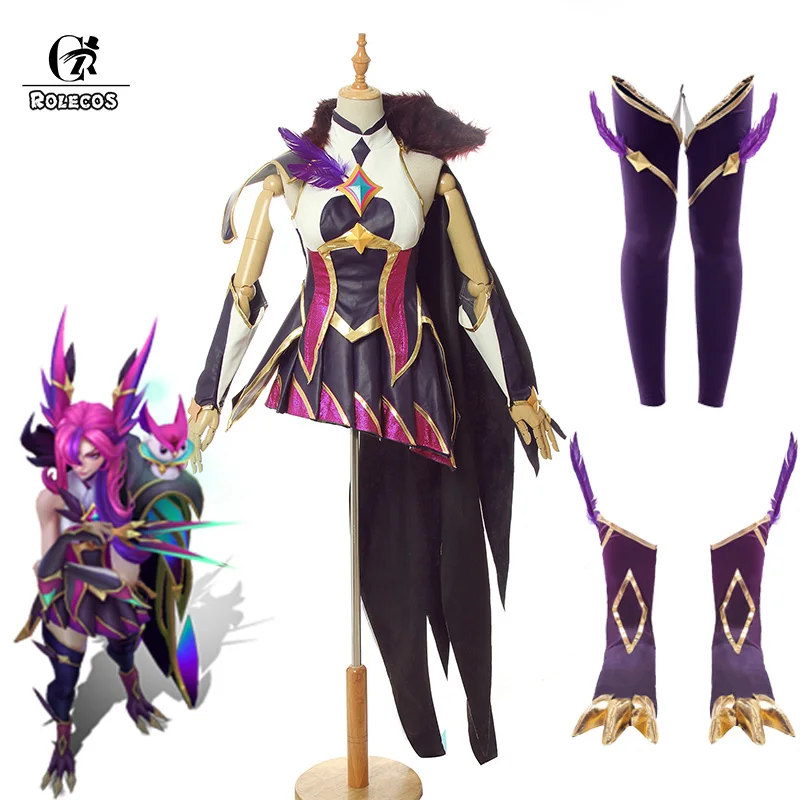 ROLECOS Game LOL Xayah Cosplay Costume Star Guardian Xayah Cosplay Costumes Purple Sexy Women Halloween Shoes Cover Suit Uniform
ROLECOS Game LOL Xayah Cosplay Costume Star Guardian Xayah Cosplay Costumes Purple Sexy Women Halloween Shoes Cover Suit Uniform