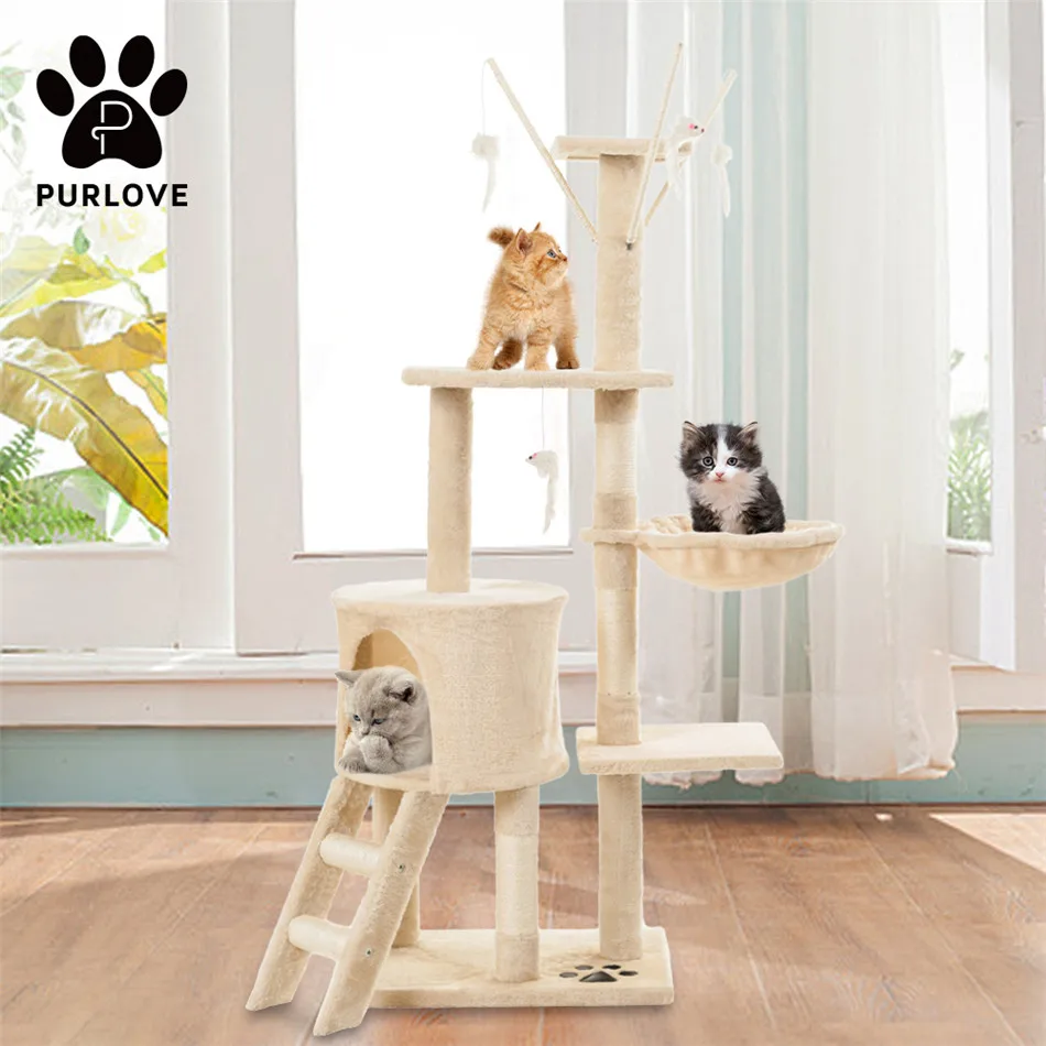 Cat Kitten Tree Cat Play Tower House Cat Scratcher Activity Centres Scratching Post with Ladders Condo Pet Furniture
Cat Kitten Tree Cat Play Tower House Cat Scratcher Activity Centres Scratching Post with Ladders Condo Pet Furniture