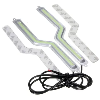 Optional Color 2 Pieces LED COB Z Shape Car DRL Driving Daytime Running Lamp 12V Waterproof Car Fog Light White blue 8W/pcs
Optional Color 2 Pieces LED COB Z Shape Car DRL Driving Daytime Running Lamp 12V Waterproof Car Fog Light White blue 8W/pcs
