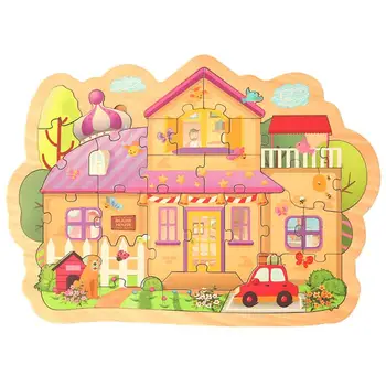 1 Set Creative Wooden Puzzle Exquisite House Scene Design Puzzle for Kids Children (House Pattern)
1 Set Creative Wooden Puzzle Exquisite House Scene Design Puzzle for Kids Children (House Pattern)
