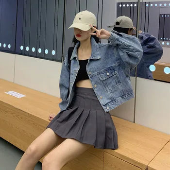 Spring 2020 New Retro Hong Kong Style Small Loose Short Net Red Fashion Short Sleeve Denim Coat Female Student
Spring 2020 New Retro Hong Kong Style Small Loose Short Net Red Fashion Short Sleeve Denim Coat Female Student