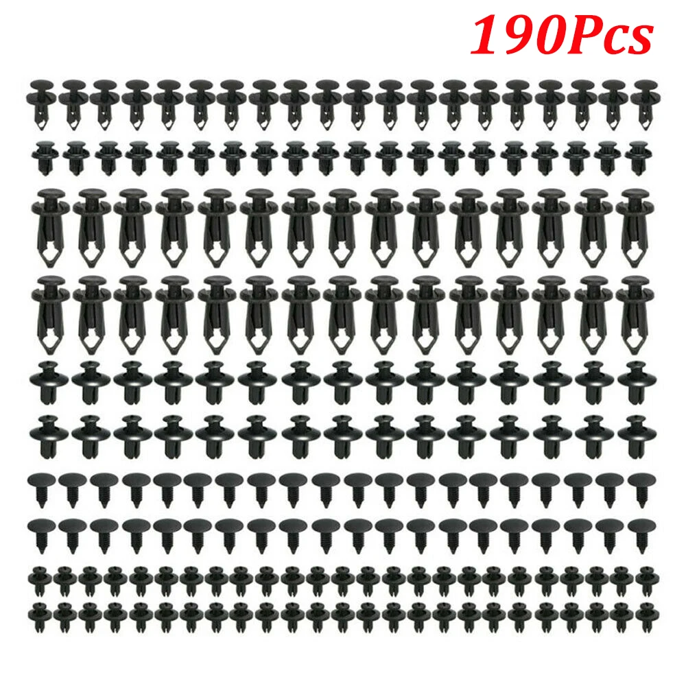 190Pcs Universal Auto Fastener Push Pin Rivet Trim Clips 6 Sizes Vehicle Car Door Panel Fender Liner For Honda Civic Ford Focus
190Pcs Universal Auto Fastener Push Pin Rivet Trim Clips 6 Sizes Vehicle Car Door Panel Fender Liner For Honda Civic Ford Focus