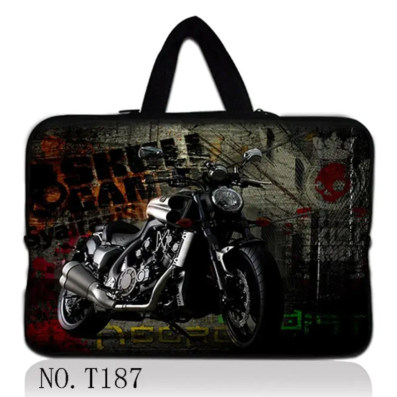 Motorcycle 17" Laptop Notebook Zip Bag Sleeve Soft Case+ Hide Handle For 17.3" HP ENVY DV7