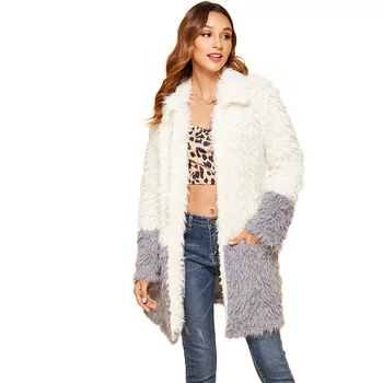 New Fashion Pocket 2019 Autumn Winter Fleece Wool Warm Coat Women Loose Long Sleeved Turn-down Collar Long Korean Coat Overcoat
New Fashion Pocket 2019 Autumn Winter Fleece Wool Warm Coat Women Loose Long Sleeved Turn-down Collar Long Korean Coat Overcoat