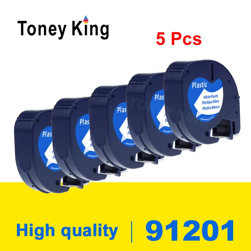 Toney universal (король Dymo Letratag Пластик запечатанных лент для LT 91201 5 шт. 12 мм черный на белом фоне, совместимый с LT-100H LT-100T LT-110T QX 50 XR XM
Toney universal (король Dymo Letratag Пластик запечатанных лент для LT 91201 5 шт. 12 мм черный на белом фоне, совместимый с LT-100H LT-100T LT-110T QX 50 XR XM