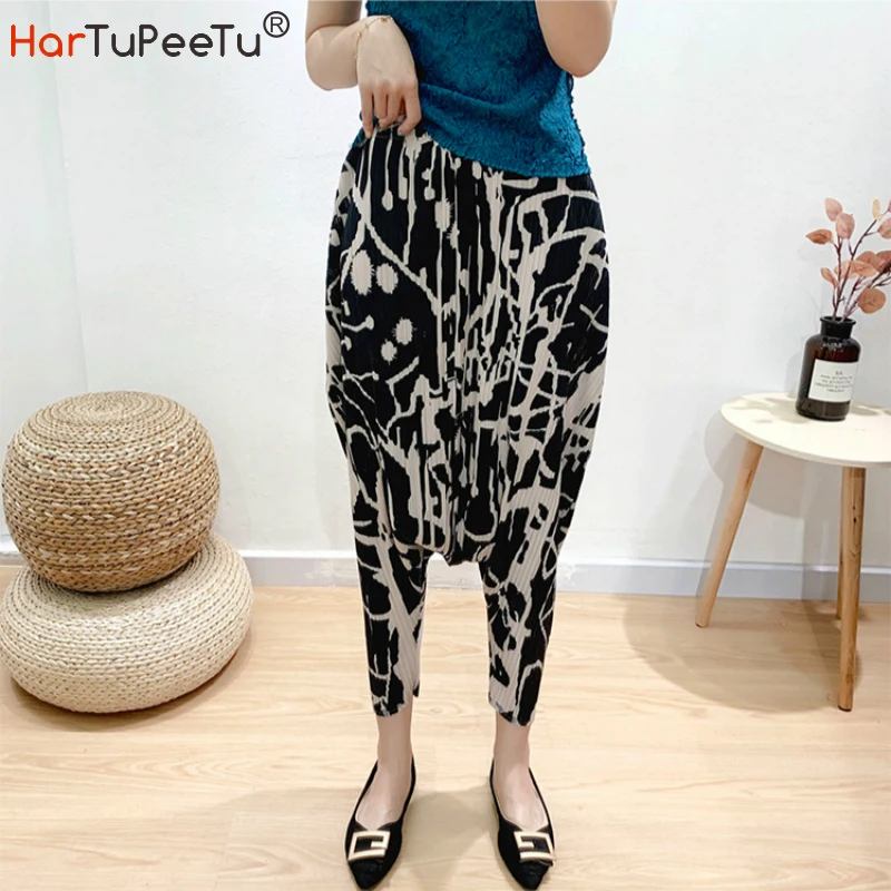 Hip Hop Ankle Length Cross Pants Women Autumn 2020 Pleated Trousers Drop Crotch Design Plus Size Loose Print Bunch Bottom
Hip Hop Ankle Length Cross Pants Women Autumn 2020 Pleated Trousers Drop Crotch Design Plus Size Loose Print Bunch Bottom