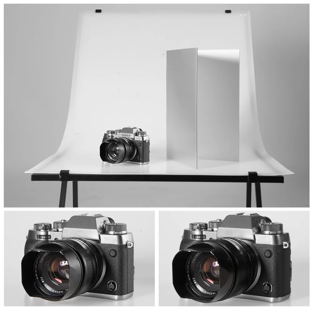 Foleto Photography Cardboard Folding Reflector Black Silver White Thick Paper Book Board Reflective for Camera photo Shooting
Foleto Photography Cardboard Folding Reflector Black Silver White Thick Paper Book Board Reflective for Camera photo Shooting