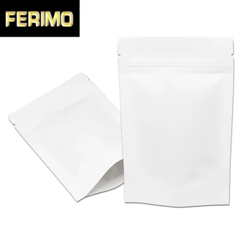 100Pcs Stand Up White Kraft Paper Zip Lock Pack Bag Self Seal Dry Flower Nuts Storage Pouch Grocery Zipper Packaging Paper Bags 
100Pcs Stand Up White Kraft Paper Zip Lock Pack Bag Self Seal Dry Flower Nuts Storage Pouch Grocery Zipper Packaging Paper Bags