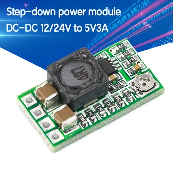 50 pcs Mini DC-DC 12/24V to 5V3A Step Down Module Power Supply Module Converter 97.5% Adjustable Efficiency Output Voltage
50 pcs Mini DC-DC 12/24V to 5V3A Step Down Module Power Supply Module Converter 97.5% Adjustable Efficiency Output Voltage