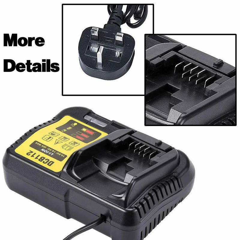 Rapid Multi Battery Replacement Charger for Dewalt 10.8-18V XR Li-ion DCB112 Fast Charger DCB112 Lithium Battery Charger
Rapid Multi Battery Replacement Charger for Dewalt 10.8-18V XR Li-ion DCB112 Fast Charger DCB112 Lithium Battery Charger