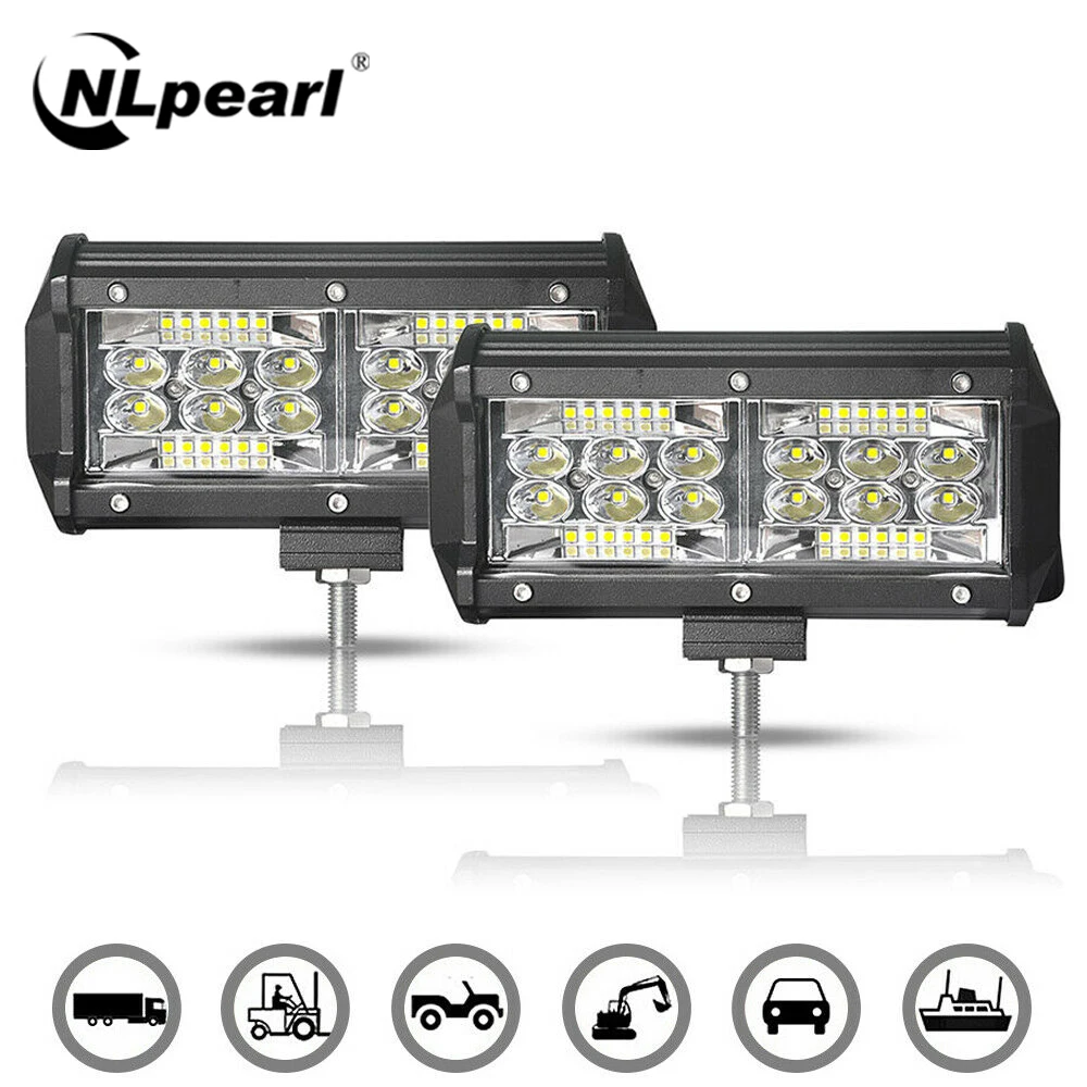 NLpearl Light Bar/Work Light 4 7inch LED Work Light Spot 60W 120W Led Bar Light Off Road For Truck ATV UAZ ATV Fog Light 12V 24V
NLpearl Light Bar/Work Light 4 7inch LED Work Light Spot 60W 120W Led Bar Light Off Road For Truck ATV UAZ ATV Fog Light 12V 24V