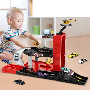 24Pcs Multilayer Stereo DIY Assembly Parking Lot Playset with Slide Alloy Track
24Pcs Multilayer Stereo DIY Assembly Parking Lot Playset with Slide Alloy Track