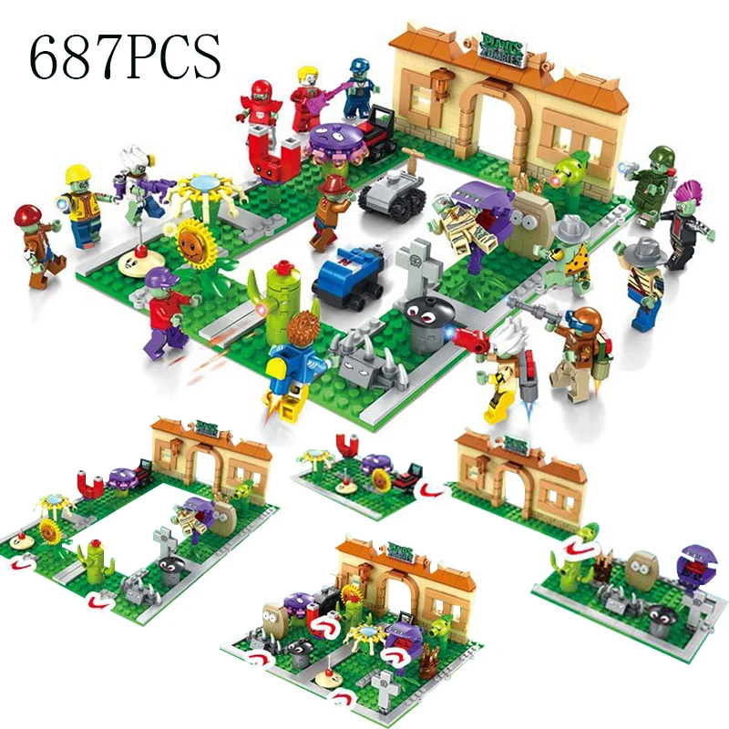 2020 New Plants Vs Zombies Blocks Creator Tree House Building Crazy Backyard Zombie Attack Set Model Brick Toys For Children
2020 New Plants Vs Zombies Blocks Creator Tree House Building Crazy Backyard Zombie Attack Set Model Brick Toys For Children
