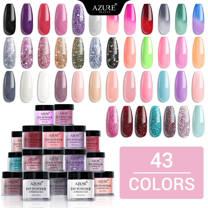 Azure Beauty 43Pcs/Lot Nail Glitter Dipping Powder Shiny Decoration Natural Dry Without Lamp Temperature
Azure Beauty 43Pcs/Lot Nail Glitter Dipping Powder Shiny Decoration Natural Dry Without Lamp Temperature