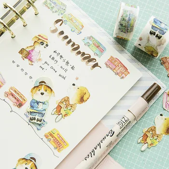 Decorative Adorable Puppy and Cartoon Vehicle Washi Tapes for Planner Scrapbooking Adhesive Masking Tape School Office Supplies 
Decorative Adorable Puppy and Cartoon Vehicle Washi Tapes for Planner Scrapbooking Adhesive Masking Tape School Office Supplies