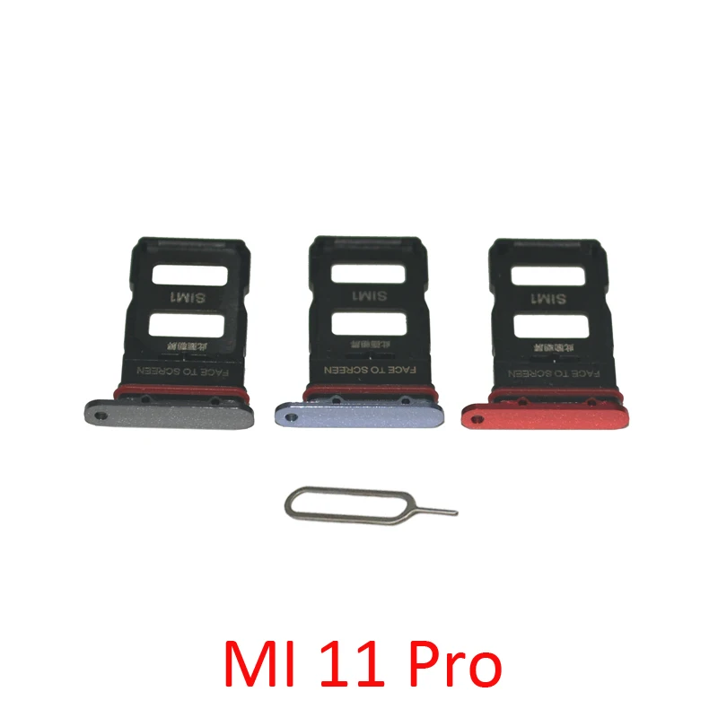 New Sim Chip Tray For Xiaomi Mi 11 Pro Original Phone Nano SIM Micro SD Card Slot Holder Adapter Black Red Purple With Pin
New Sim Chip Tray For Xiaomi Mi 11 Pro Original Phone Nano SIM Micro SD Card Slot Holder Adapter Black Red Purple With Pin