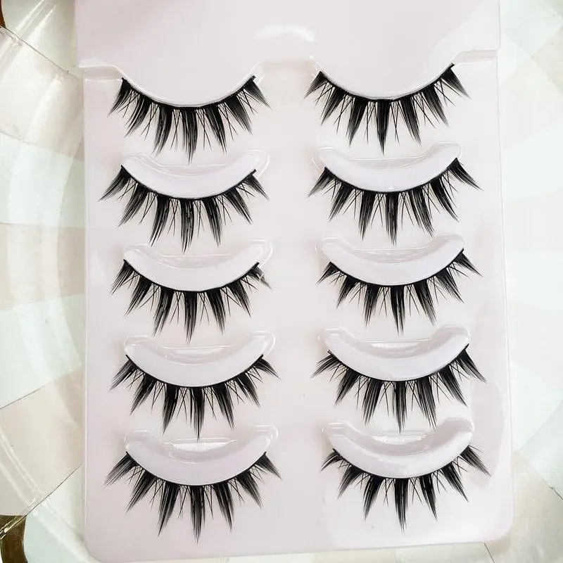 Yokpn 5 Pairs Eyelashes Cos Dance Performance Eyelash Handmade Acrylic Cross Female Japanese 3d Natural Lashes 12 Yokpn 5 Pairs Eyelashes Cos Dance Performance Eyelash Handmade Acrylic Cross Female Japanese 3d Natural Lashes -Zentai shop online H7729b915f0864d6fbad1ce00582c74f2z.jpg