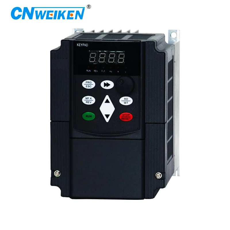 WK600 220V 4KW Inverter VFD/VSD input Single-phase 220v output three-phase 220v to the motor
WK600 220V 4KW Inverter VFD/VSD input Single-phase 220v output three-phase 220v to the motor