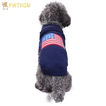 FATHIN American Flag Pattern Dog Sweater Puppy Sweater for Medium Large Dogs Pet Clothes XXS-XXL
FATHIN American Flag Pattern Dog Sweater Puppy Sweater for Medium Large Dogs Pet Clothes XXS-XXL