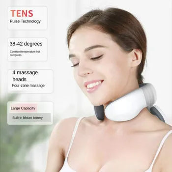 Wireless Control Massager For Neck Pulse Physiotherapy Hot Compress Electric Neck Massager Machine Cervical Support Relief Pain
Wireless Control Massager For Neck Pulse Physiotherapy Hot Compress Electric Neck Massager Machine Cervical Support Relief Pain