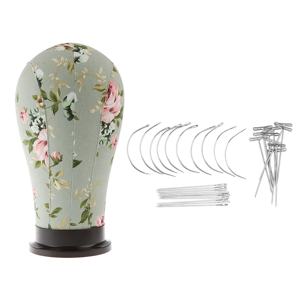 Professional Canvas Head Model Wigs Mannequin Salon Display Manikin Needles Professional Canvas Head Model Wigs Mannequin Salon Display Manikin Needles